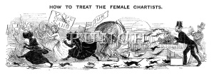 'How To Treat Women Chartists' taken from Punch magazine